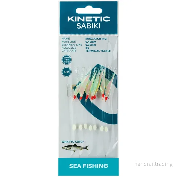 Kinetisk Sabiki silltafs MaxCatch, Fishskin/mix