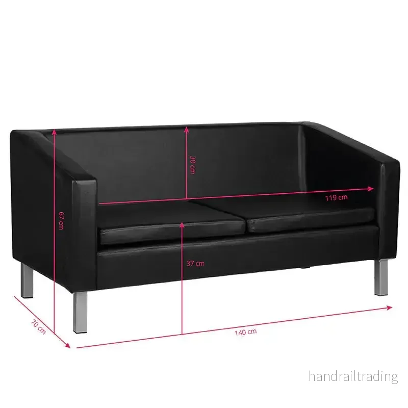 Sofa for waiting room bm18003 black - Bild 2