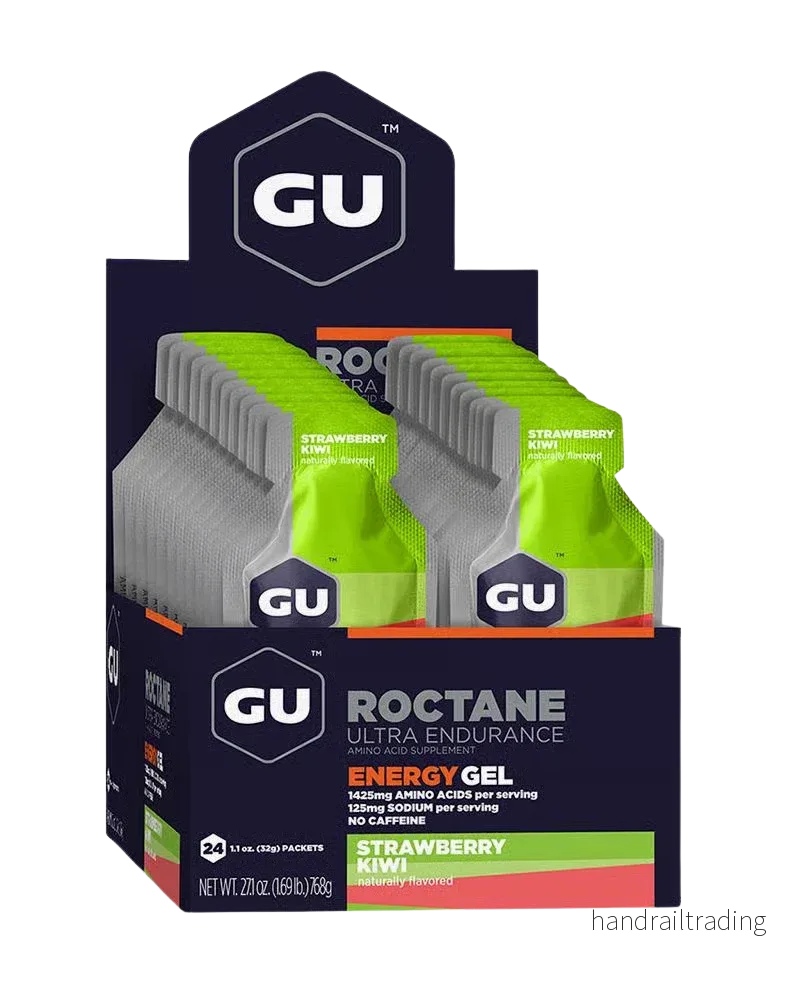 GU Energy Roctane Energigel Strawberry Kiwi (24 x 32g) - DATOVARE
