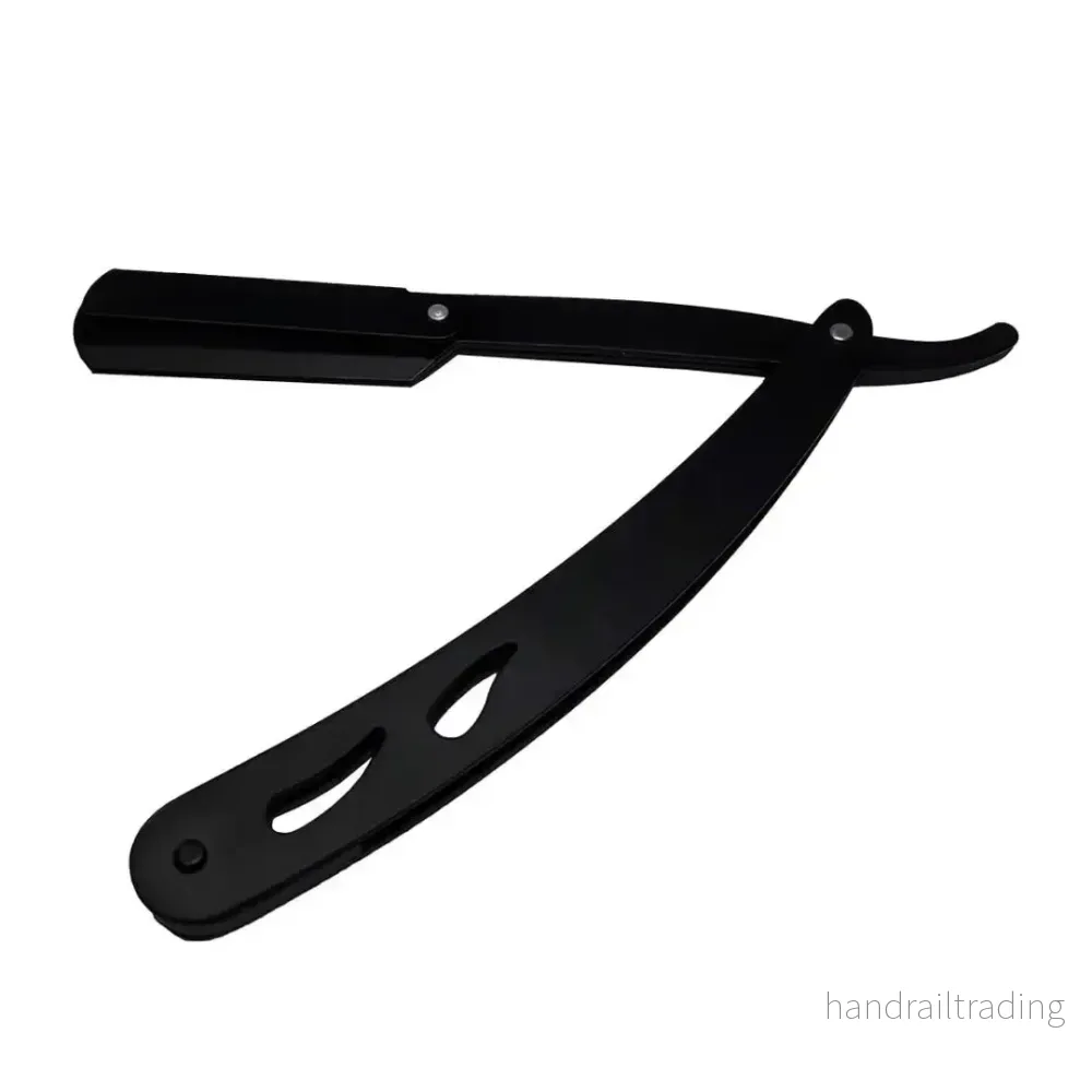 Straight Black Edge Razor Shaving Shaver