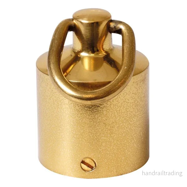 Räckesändfäste mässing med ring Ø36mm Räckesändfäste mässing med ring Ø36mm