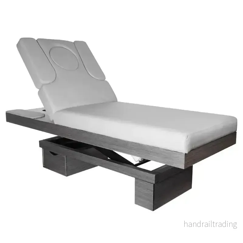 Spa cosmetic bed azzurro wood heated light gray