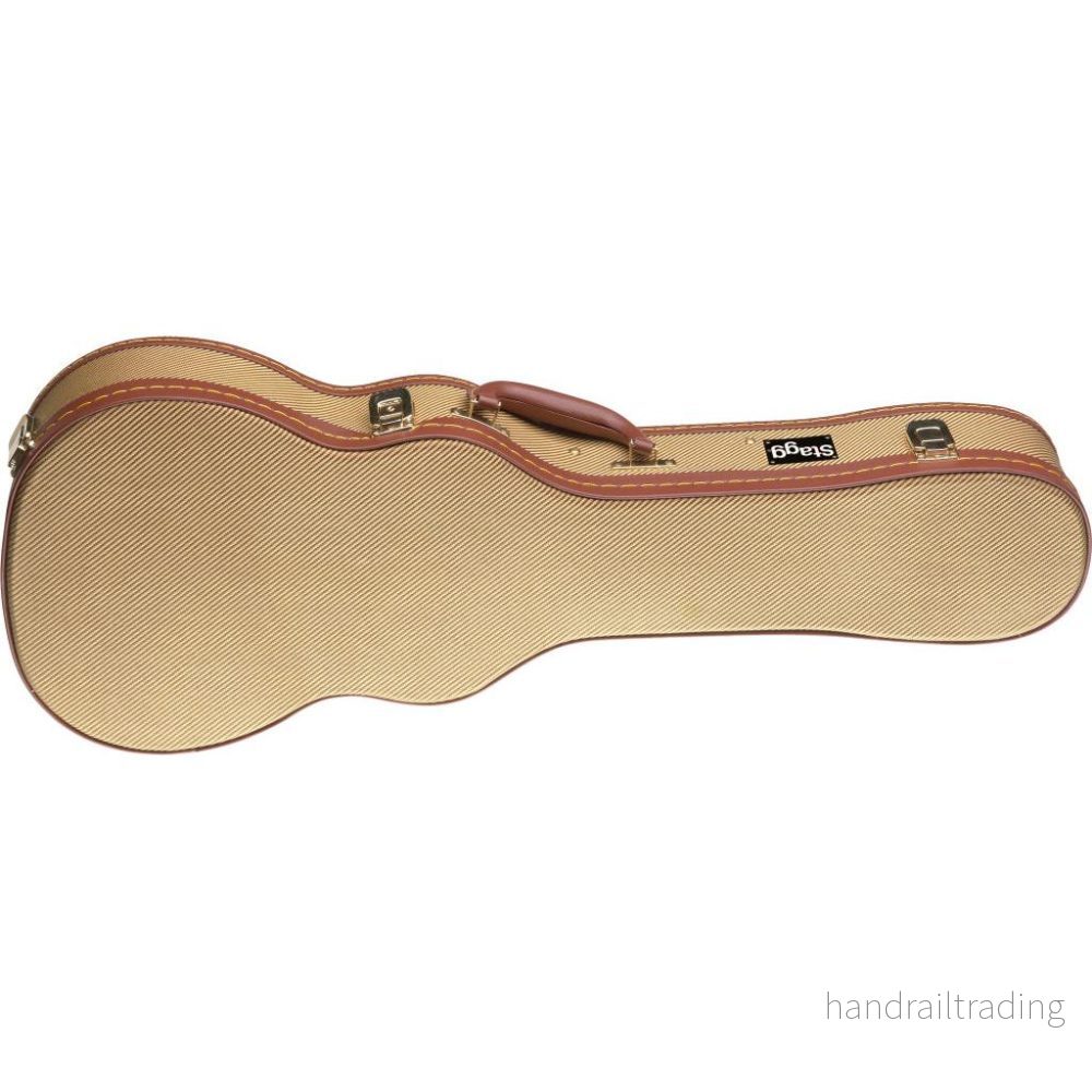 GCX-UKBGD 30"Gold Twd.Baritone Uku.Case