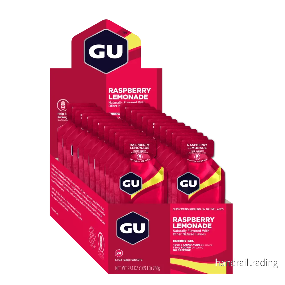 GU Energy Energigel Raspberry Lemonade (24 x 32 g) GU Energy Energigel Raspberry Lemonade (24 x 32 g)