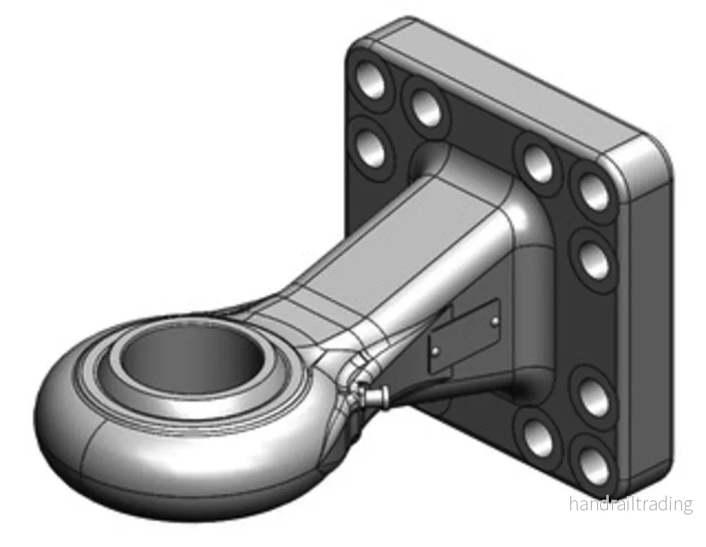 Kulögla kat 5 71mm 3ton från Scharmüller med fläns 160×160 Kulögla kat 5 71mm 3ton från Scharmüller med fläns 160×160