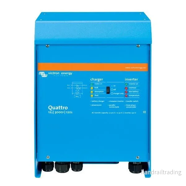 Victron växelriktare/laddare quattro 24V 2500 W/ 70-50/ 30Amp Victron växelriktare/laddare quattro 24V 2500 W/ 70-50/ 30Amp