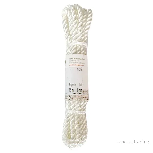 Robline fendertlina vit 3-slagen 2-pack 6mm x 1,5m Robline fendertlina vit 3-slagen 2-pack 6mm x 1,5m