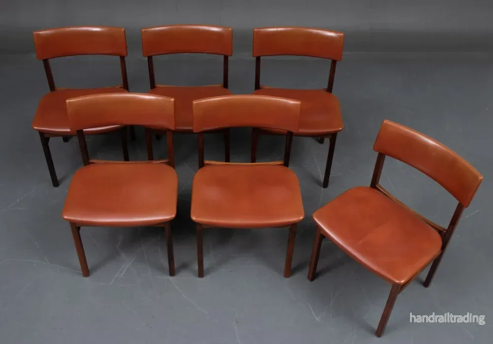 Kurt Östervig - Set of 6 dining chairs in leather and rosewood - Bild 2