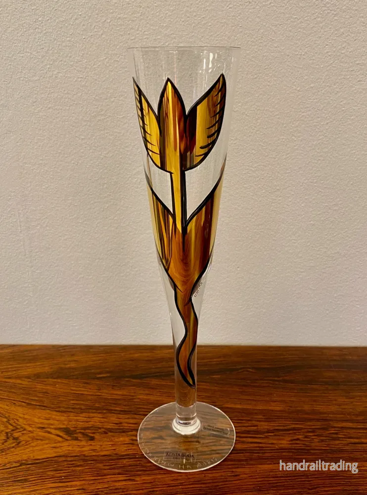Chanpagne glass – Goldie tulip, Ulrica Hydman Vallien Chanpagne glass – Goldie tulip, Ulrica Hydman Vallien