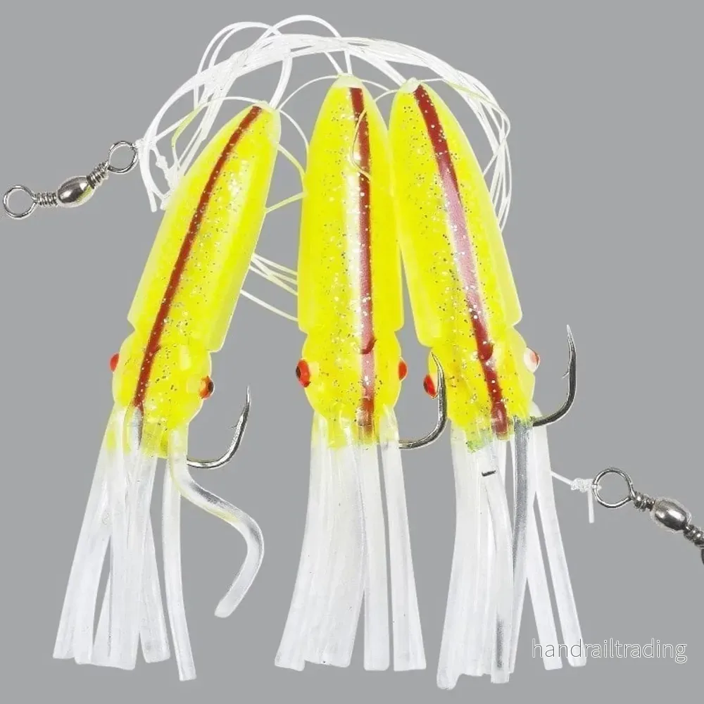 Winged Octopus Striped Yellow