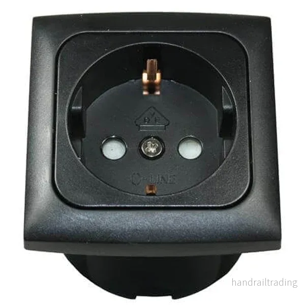 Eluttag 220V svart Eluttag 220V svart