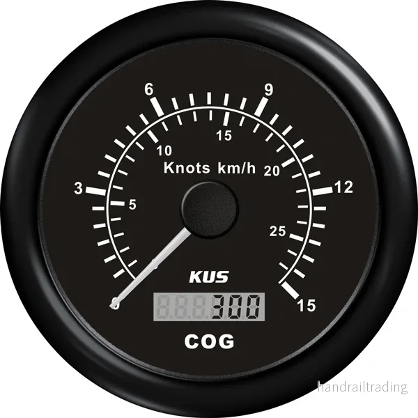 Kus GPS logg 0-15 knop, svart 12/24v ø85 Kus GPS logg 0-15 knop, svart 12/24v ø85