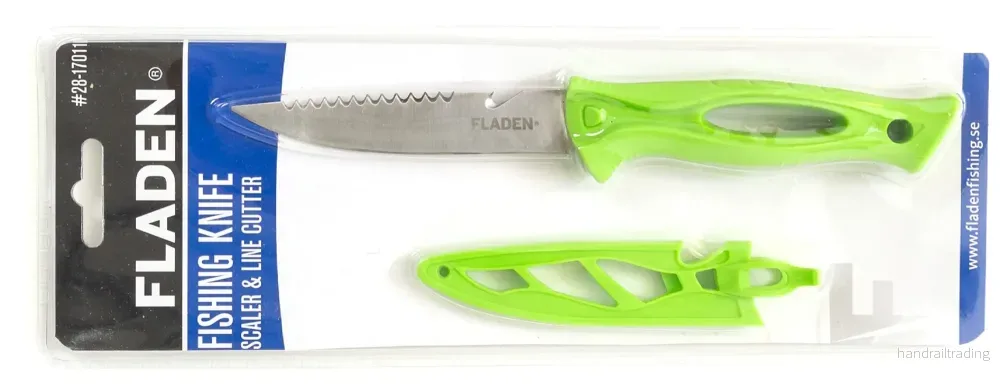 Fiskekniv grön blisterförpackning