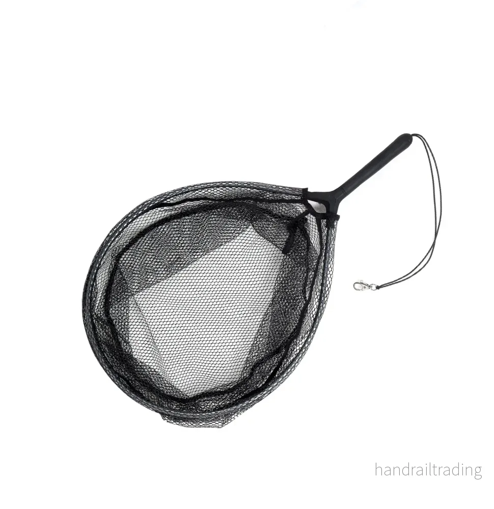 Stream landing net 50x40cm. rubber mesh