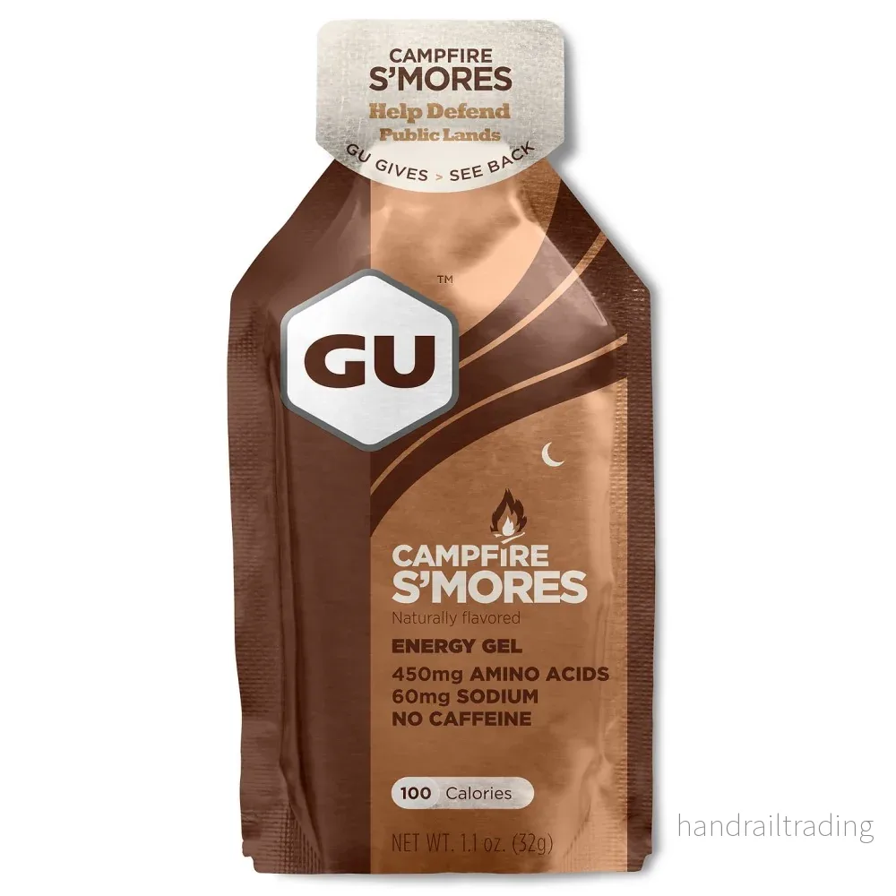 GU Energy Energigel Campfire S'mores utan koffein 32g