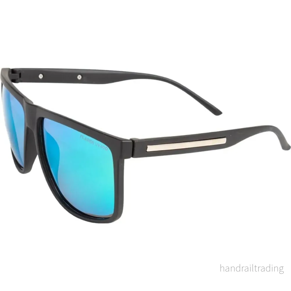 Polarized sunglasses matt black greengrey revo lens