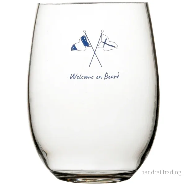 MB Welcome on board Ölglas Ø9 cm H13 cm 591 ml. 6 st MB Welcome on board Ölglas Ø9 cm H13 cm 591 ml. 6 st