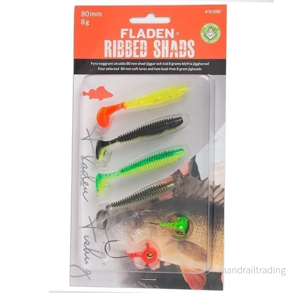 Jiggsortering ribbed shad 80-120mm