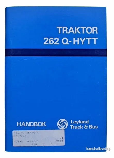 Handbok Traktor 262 Q hytt (Butik 27)