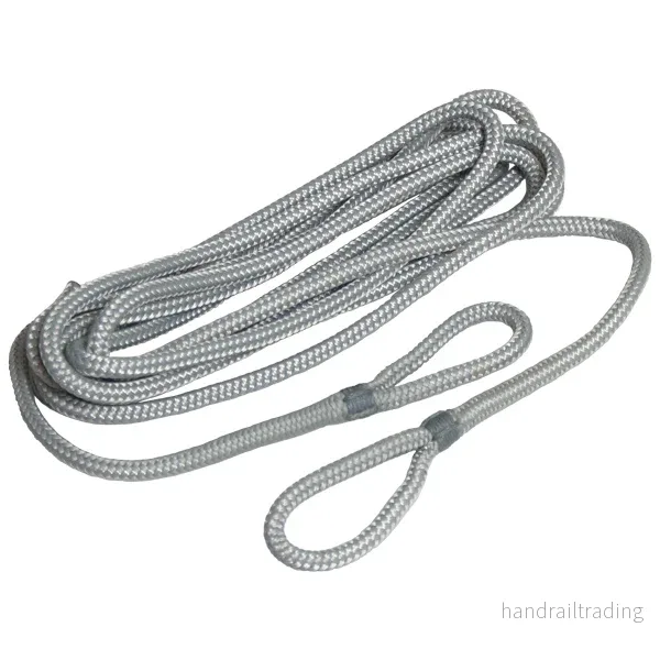 Robline fendertlina flätad 2-pack grå 10mm x 2m