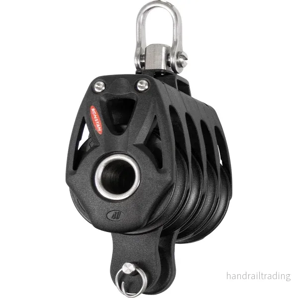 Ronstan Orbit Quadblock med sv./hundvott serie 40, 10 mm Ronstan Orbit Quadblock med sv./hundvott serie 40, 10 mm