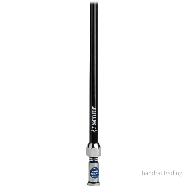 Scout Quick VHF antenn svart 1,5m, 5m kabel & FME hane/PL259