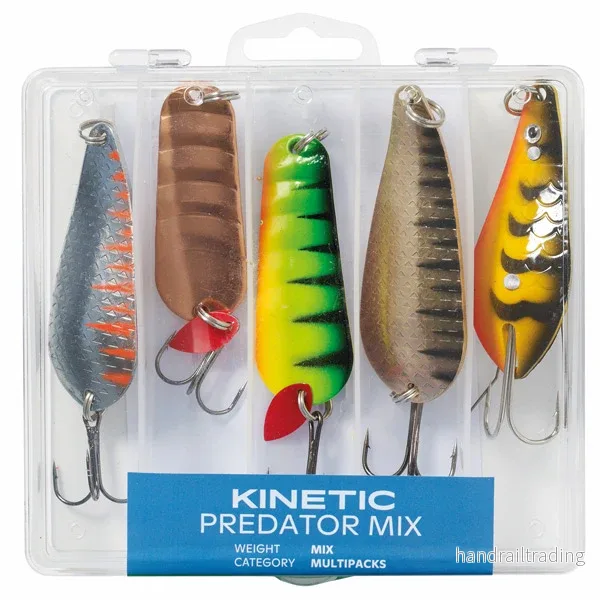 Kinetic fiskedrag Predator mix 5 stk. Kinetic fiskedrag Predator mix 5 stk.