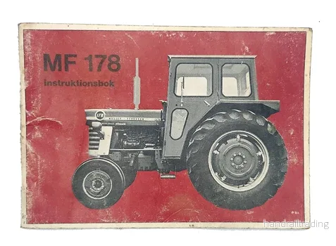 BEG Instruktionsbok MF 178 (Butik-27)
