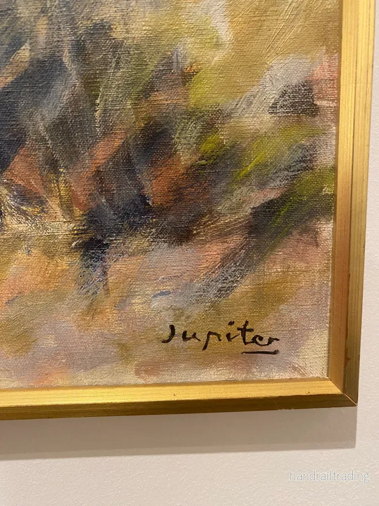 Folke Jupiter - Gotlandsgård, olja på duk - Bild 2