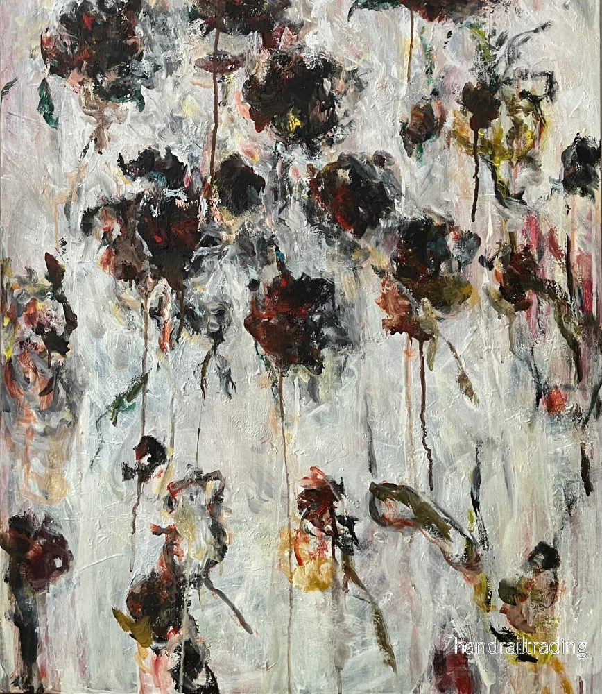Suzanne Nessim - Black roses, acrylic painting - Bild 2