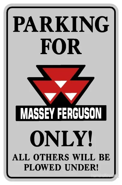 Metall Skylt Massey Ferguson