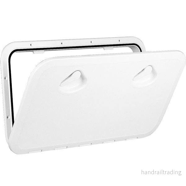 Nuova rade topline lucka vit 353x606mm – hålmått 283x530mm