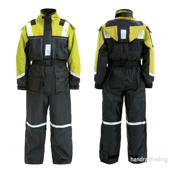 1852 flytoverall svart/gul 50N EN ISO 12402-6, strl 140cm