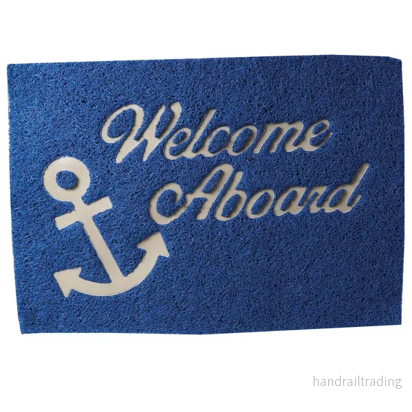 Matta lalizas ”welcome on board” blå 40x60cm Matta lalizas ”welcome on board” blå 40x60cm