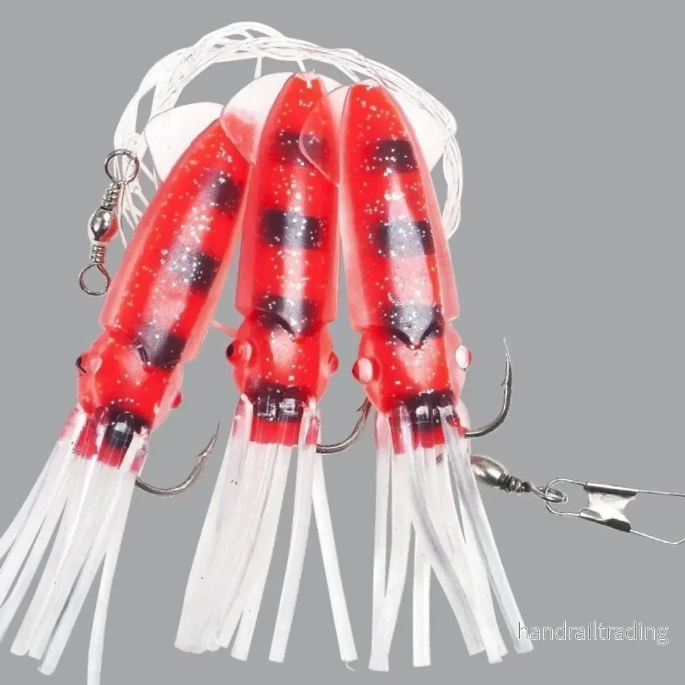 Winged Octopus Red & Black