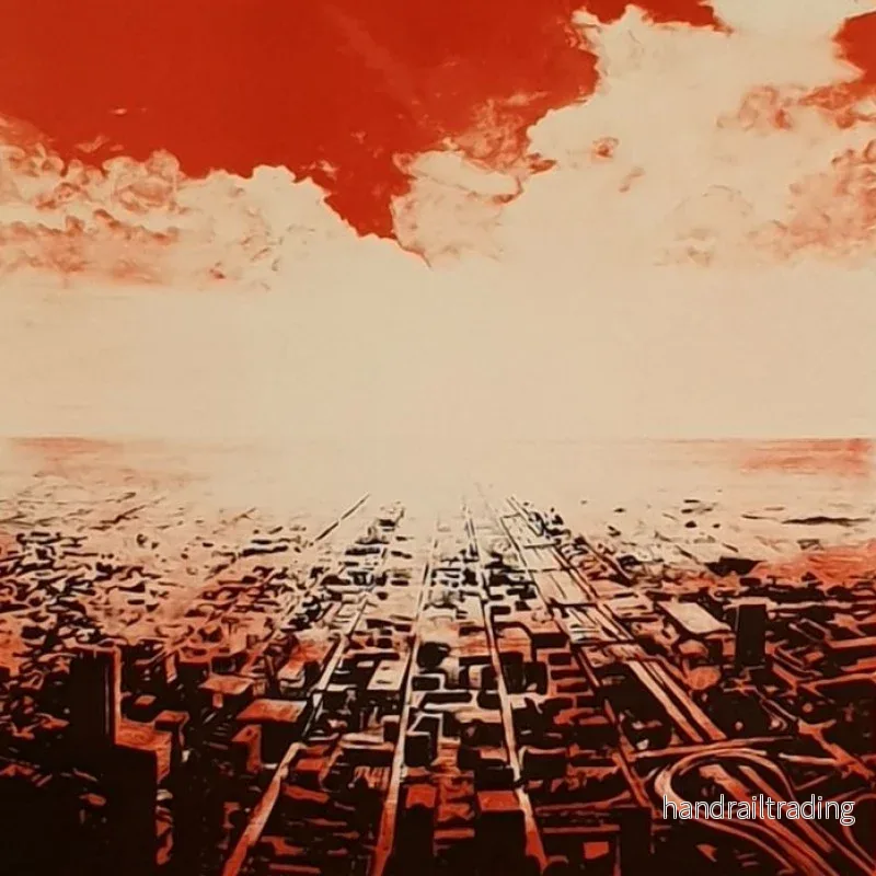 Joakim Allgulander - Red scape, lithography