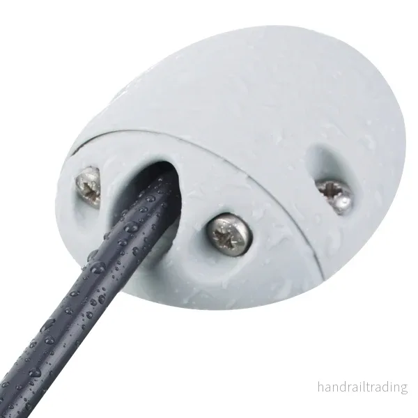 90° kabelgenomföring vit nylon 10-12 mm kabel 90° kabelgenomföring vit nylon 10-12 mm kabel