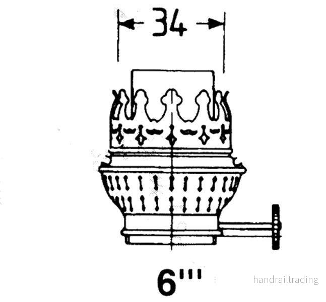 DHR Brännare Mässing 6″