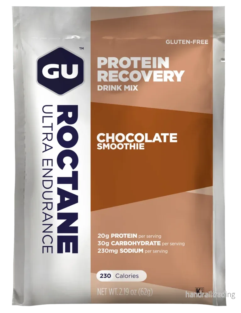 GU Energy Protein Drink Roctane Recovery Chocolate Smoothie (10 x 65 g) DATUM PRODUKT - Bild 2