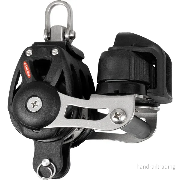 Ronstan Trippel med svirvel/hundsvot/skotlås serie 40, 9 mm