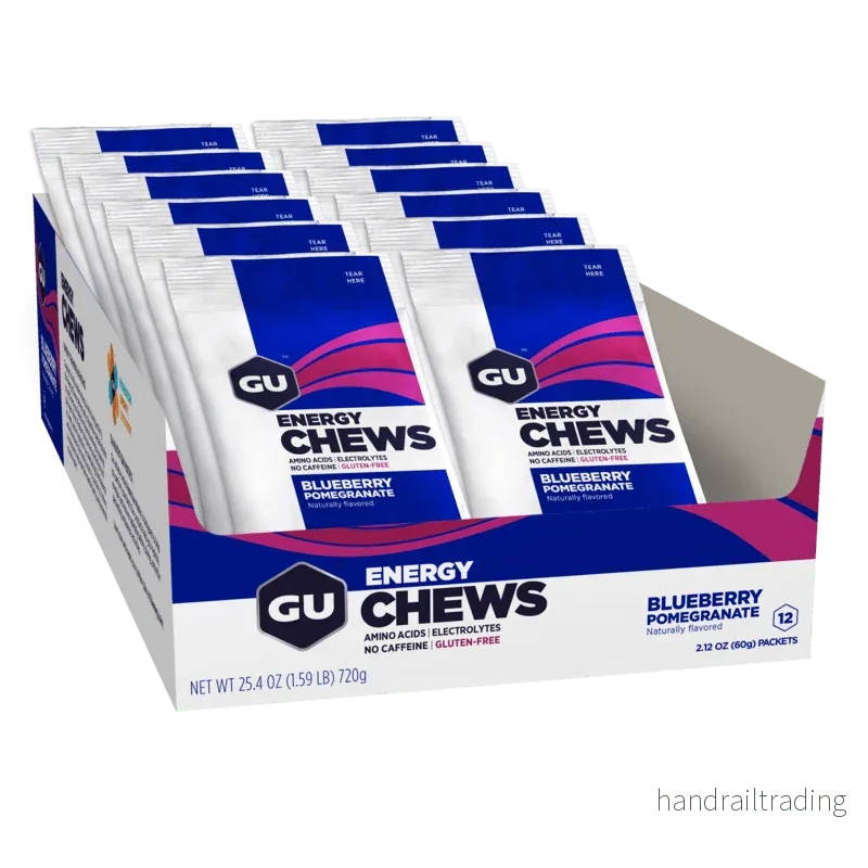 GU Energy Chews Blue Pom 60 g (12 x 60 g) Kort datum