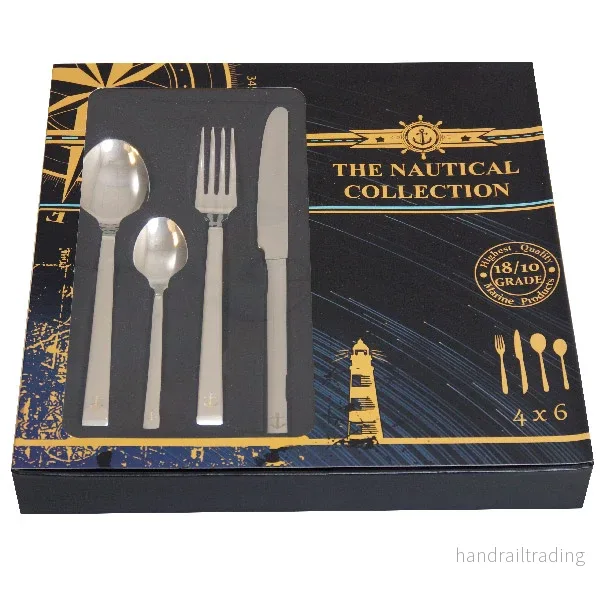 Bestickset modell ankare RF stål 24 delar Bestickset modell ankare RF stål 24 delar
