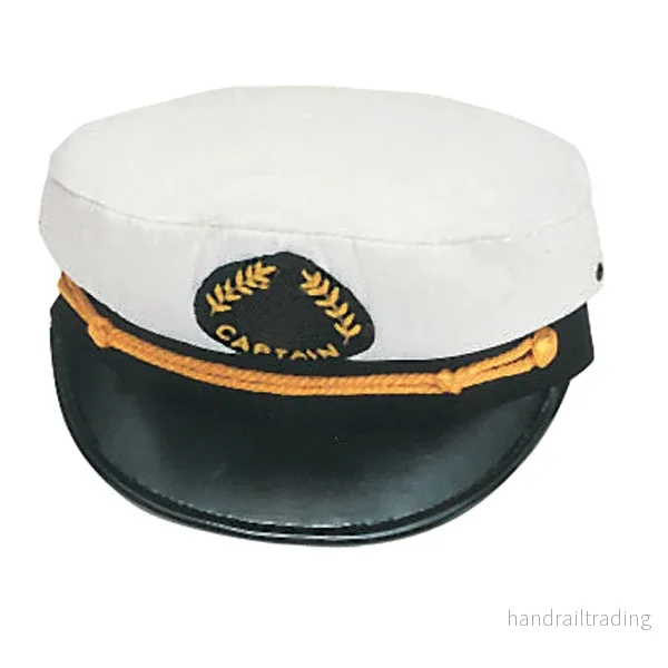 Kaptensmössa vit stl. 60