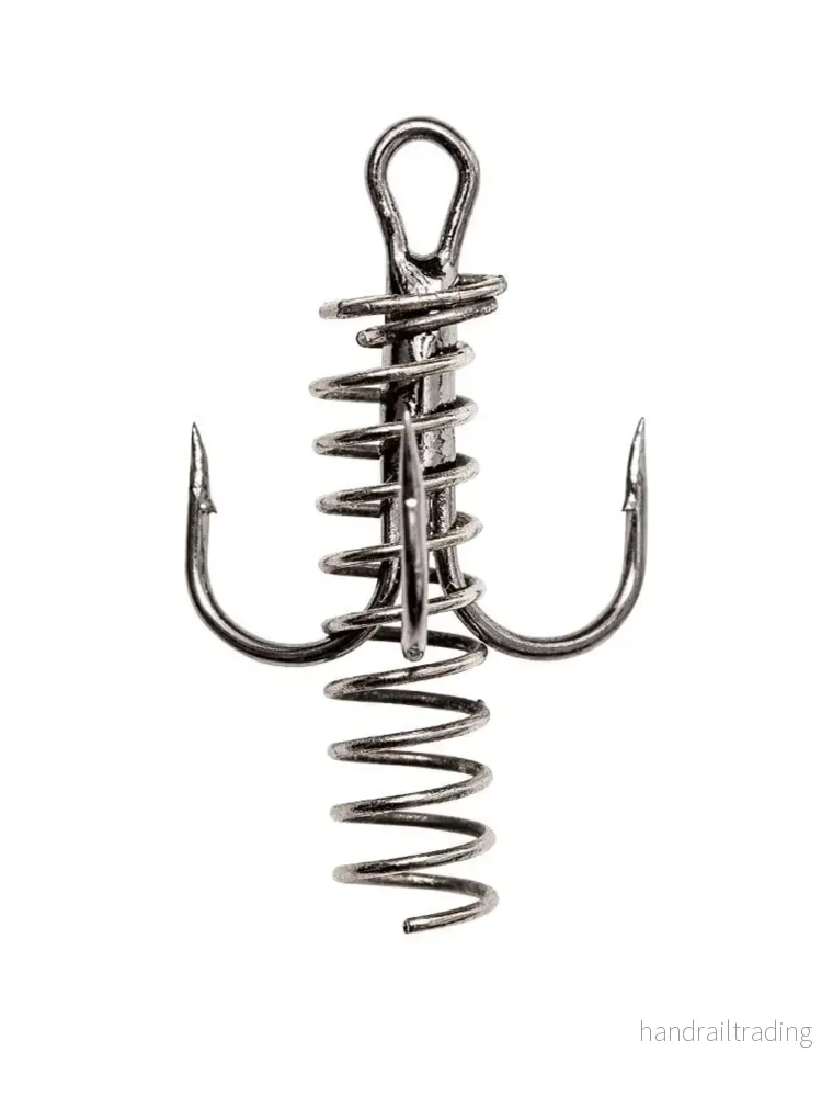 Maxximus black nickel treble hook w coil
