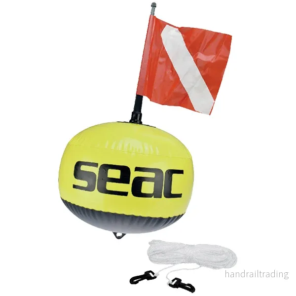 SEAC dykboj med flagga + 25  m lina