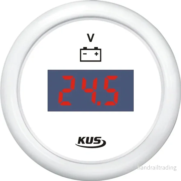 Kus digital voltmeter 9-32v, vit, 12/24V