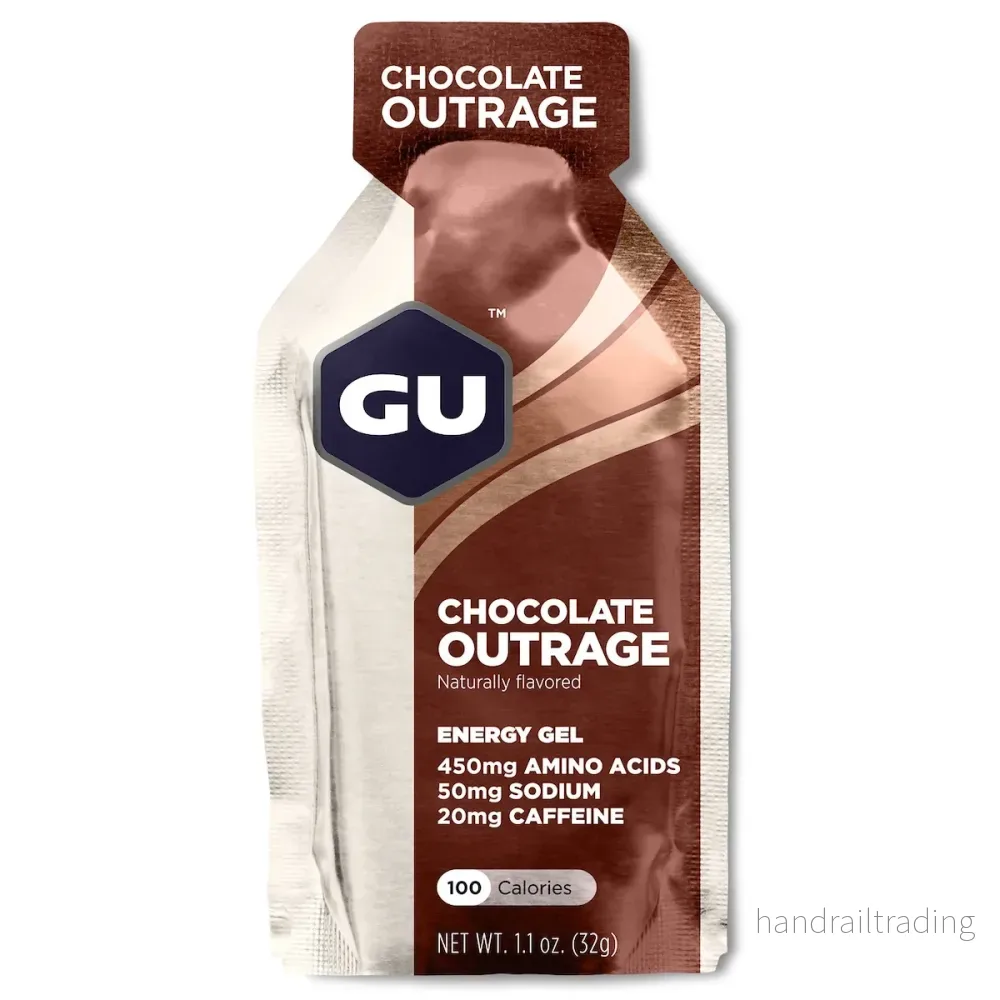 GU Energy Energy Gel Chocolate Outrage med koffein (24x32g) - Bild 3