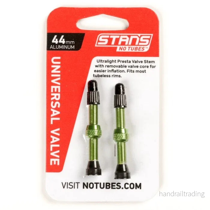 Stan’s Tubeless ventilset ALU presta 44 mm (grön)
