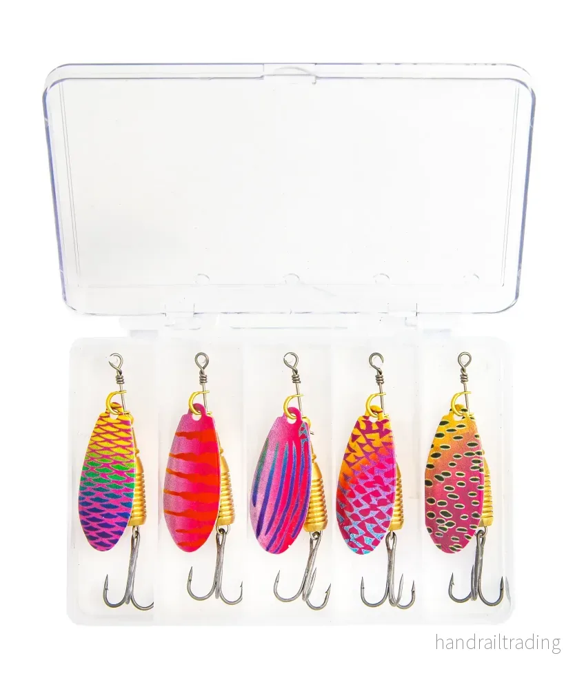 Rainbow Shineer Spinner 8g 55mm 5pcs pack
