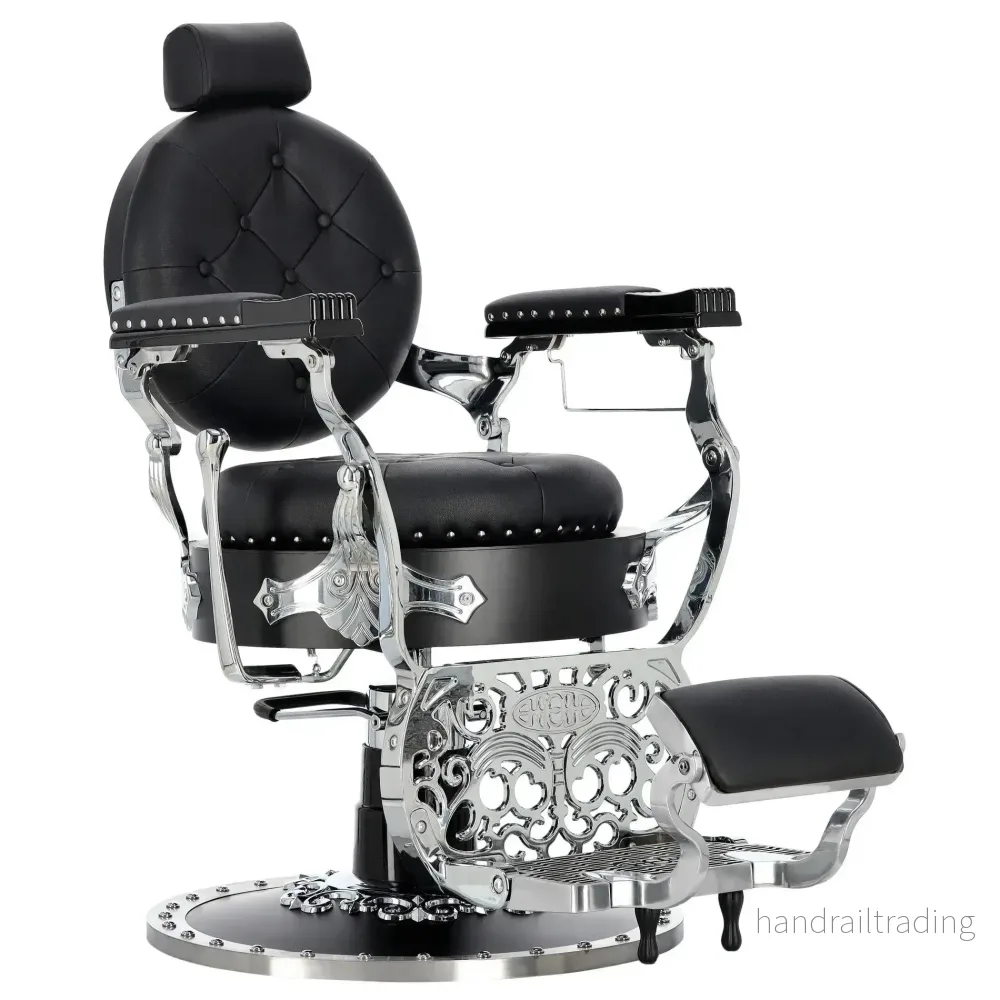 Exklusiv Barberarstol i Vintage Design Exklusiv Barberarstol i Vintage Design